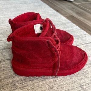UGG Kids Cherry Red chukka Boots